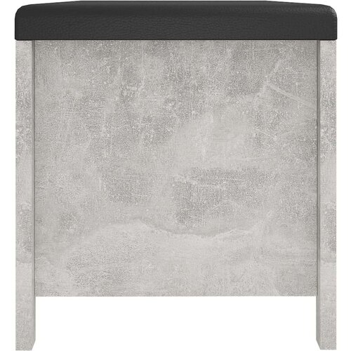 vidaXL Kutija za pohranu s jastukom boja betona 105x40x45 cm iverica Cijene