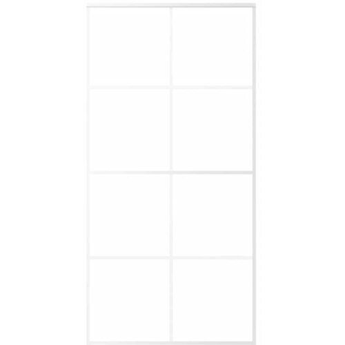  Klizna vrata od stakla ESG i aluminija 102,5 x 205 cm bijela Slike