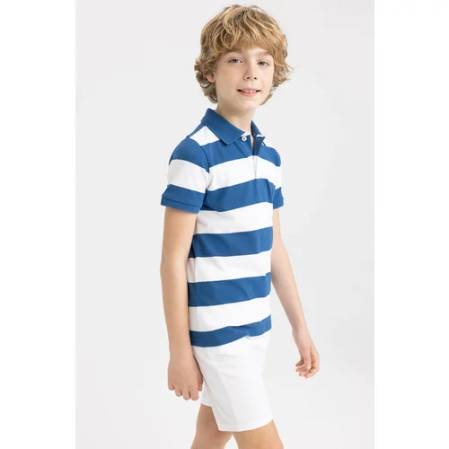 Defacto Boy Regular Fit Polo Neck Pique Short Sleeved Polo T-Shirt