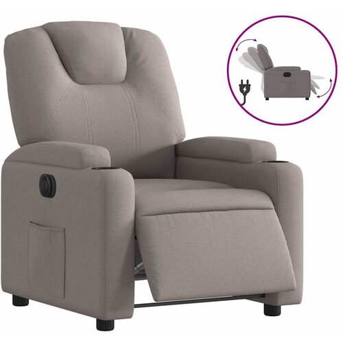 Maison Chic Električni naslanjač - Relax naslanjač taupe blago, (22062578) Cene