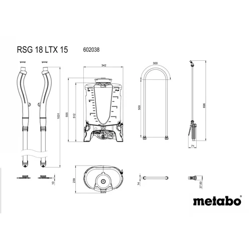 Metabo baterijski škropilnik (602038850)