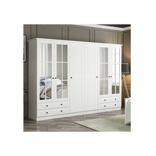 Hanah home Kale Mebran 4020 Ormar, 225x190x52cm, Bijeli Cene