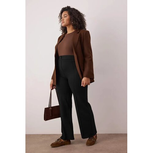 Trendyol Ženske pantalone Tbbaw26Ar00029, Crne Cene