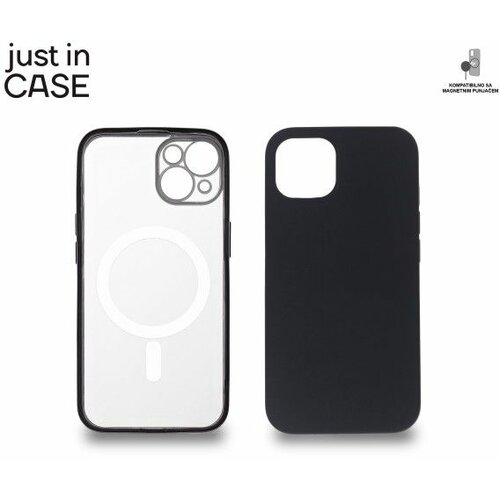 Just In Case 2u1 Extra case MAG MIX PLUS paket CRNI za iPhone 13 Slike