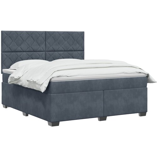  Boxspring krevet s madracem Tamnosiva 140 x 200 cm Bar&amp;scaron;un Slike