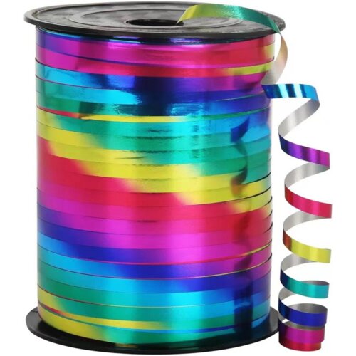  Holographic Ribbon Colorful Decorative Ornamental 90m 5mm Slike