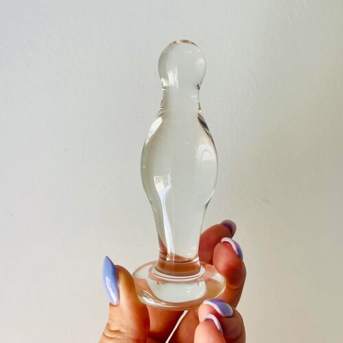 Lovetoy Glass Romance Anal Plug Clear Cene