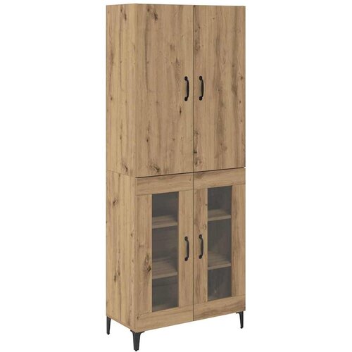  Highboard Umjetnički hrast 69,5 x 34 x 180 cm Konstruirano drvo Slike