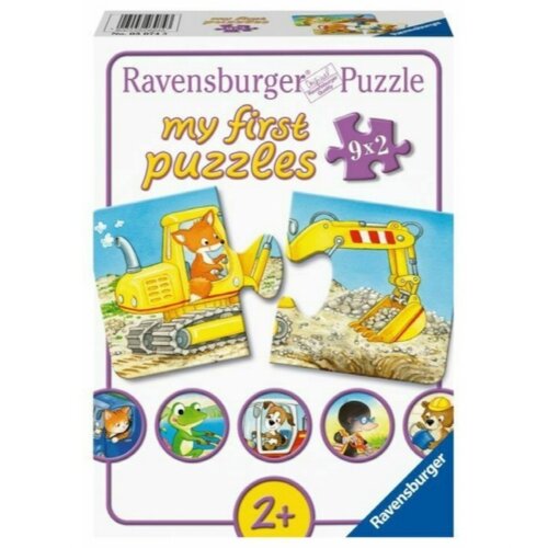 Ravensburger puzzle (slagalice) - Gradilište za životinje Slike