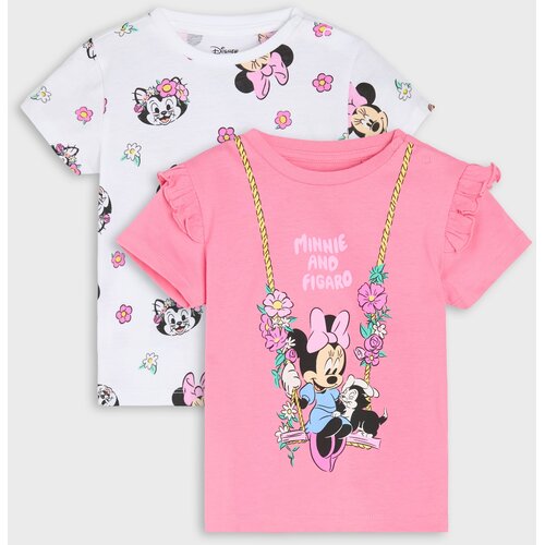 Sinsay Pamučne majice s printom 2 pack Minnie and Figaro Slike