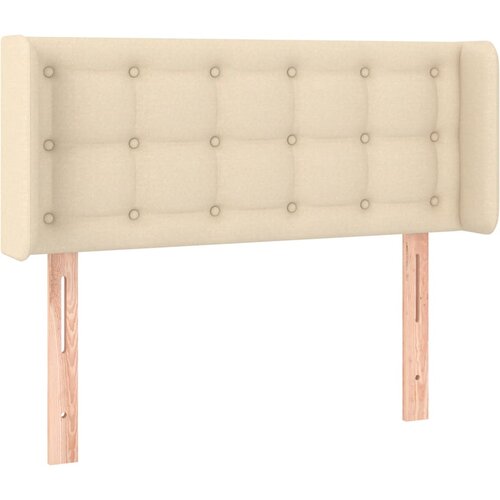 Maison Chic vzglavna omarica - nočna omarica - posteljna omarica z u&amp;scaron;esi krem 103x16x78/88 cm blago, (21711880) Slike