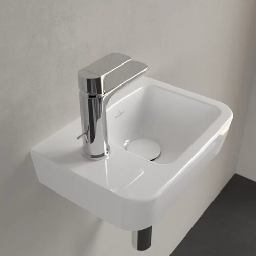 Villeroy Boch 43423601 O.Novo 36 x 25 cm keramični umivalnik z odprtino za armaturo leva izvedba Slike