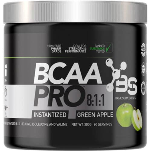 Basic Supplements BCAA PRO 8:1:1 / 300GR - Fresh Green Apple Cijene