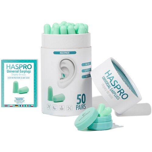  Čepki Za U&amp;scaron;esa Iz Pene - Haspro Tube50 Mint - 50 Parov Slike