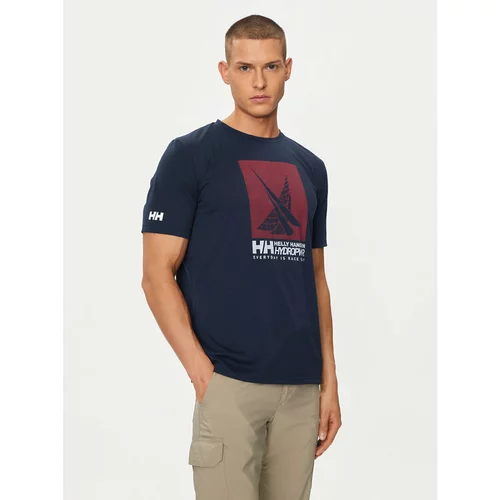 Helly Hansen Majica Hp Race Graphic T-Shirt 34419 Mornarsko modra Regular Fit