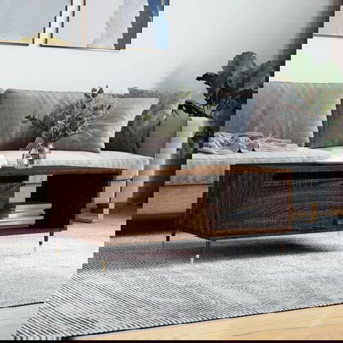 vidaXL Klubska mizica rjav hrast 90x50x36,5 cm inženirski les Cene