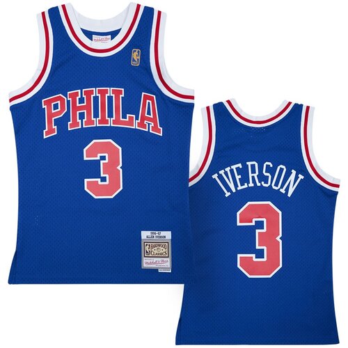 Mitchell And Ness mu&amp;scaron;ki Allen Iverson 3 Philadelphia 76ers 1996-97 Mitchell &amp;amp; Ness Alternate Swingman dres Slike