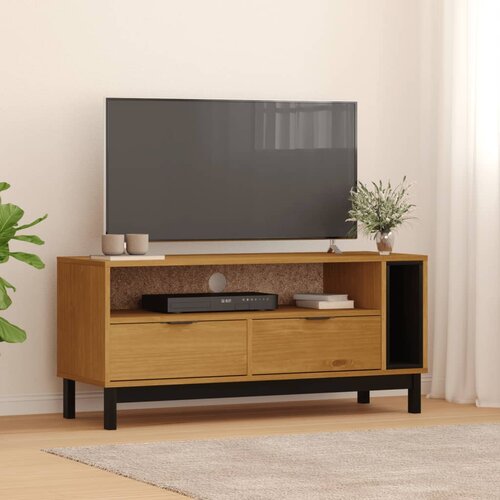 TV ormarić FLAM 110 x 40 x 50 cm od masivne borovine Slike