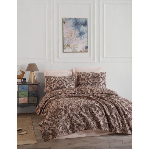Lessentiel Maison set Prekrivač i jastučnica Muster, 160x230 cm, Braon Cene