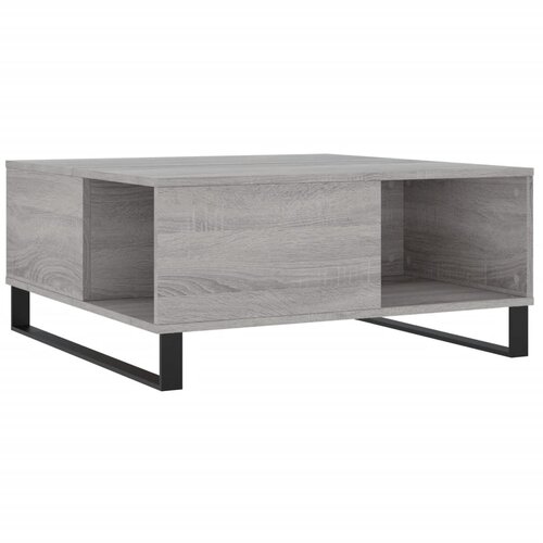 Maison Chic Klubska mizica - kavna mizica - Nizka mizica siva sonoma 80x80x36,5 cm inženirski les, (21752800) Cene