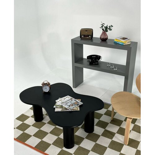 Hanah home Club sto Bloom, 110x40x70 cm, crni Cene