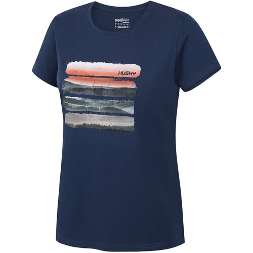 Husky Tee Vane L dark blue women&amp;#039;s cotton T-shirt Slike