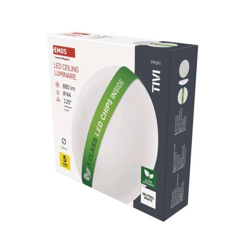  LED stropna svetilka TIVI, A CLASS, okrogla bela 5,2W, IP44, Nevtralna bela Cene