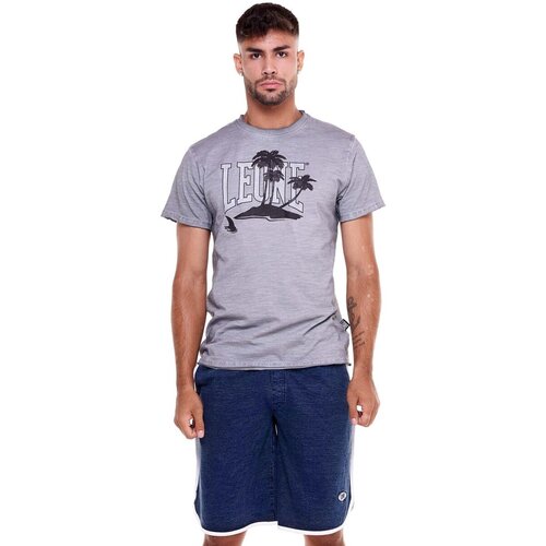 Leone 1947 Majice s kratkimi rokavi Man T-Shirt Short Sleeves Beach Siva Cene