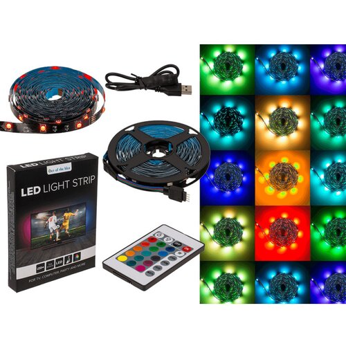  Set USB TV LED RGB trak televizijska osvetlitev 5m + daljinec Cene