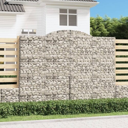  Lučne gabionske ko&amp;scaron;are 8 kom 300x50x220/240cm pocinčano željezo - 300 x 50 x 220/240 cm 8 Slike