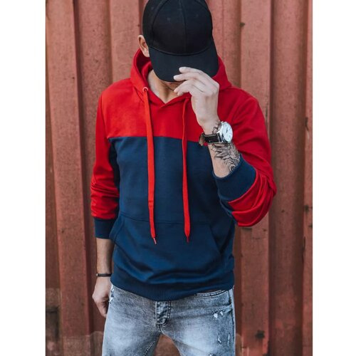 DStreet Red men's hoodie BX5289 Slike