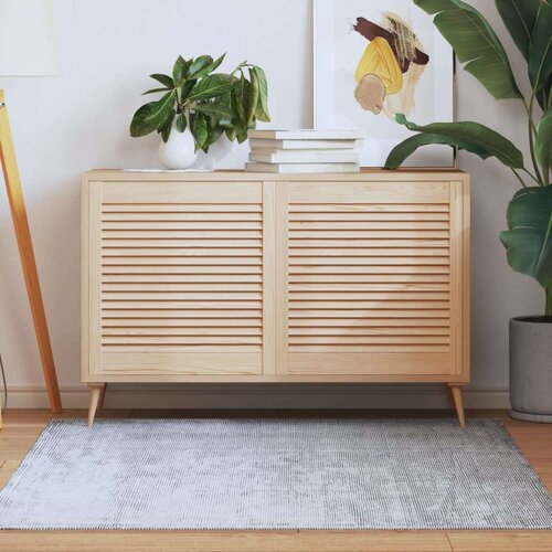  Vrata za omarico z letvicami 2 kosa 61,5x59,4 cm trdna borovina, (21413363) Slike
