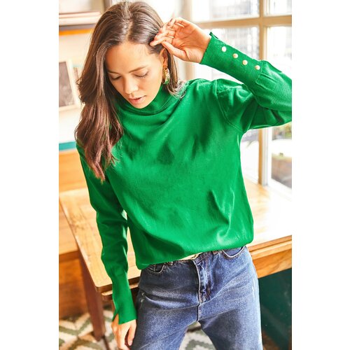 Olalook Sweater - Green - Regular Slike