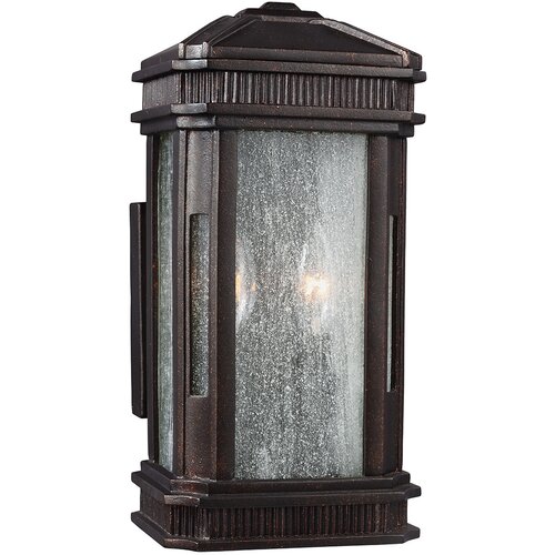 Elstead Lighting Elstead Federal Zunanja majhna stenska svetilka z 2 lučkami, bronasta, IP44, E14, (22099811) Cene