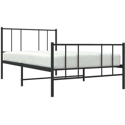  okvir kreveta uzglavlje i podnožje crni 80x200 cm Slike