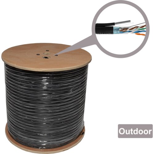 Connect Xl Mrežni FTP kabl sa sajlom, CAT6e, 305 met - CAT6-FTP-CCA Messenger Slike