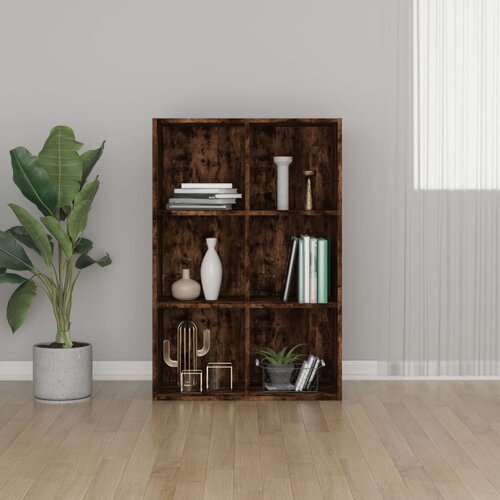  The Living Store Knjižna omara/komoda dimljen hrast 66x30x98 cm inženirski les - Knjižna Omara, (21431685) Slike