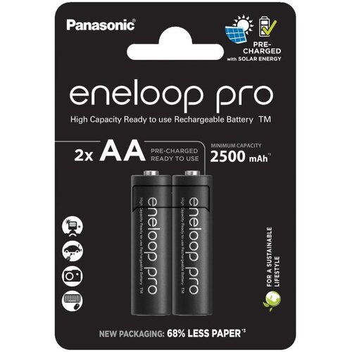 Panasonic - 2 kom punjive AA baterije Eneloop Pro 2500 mAh Cene