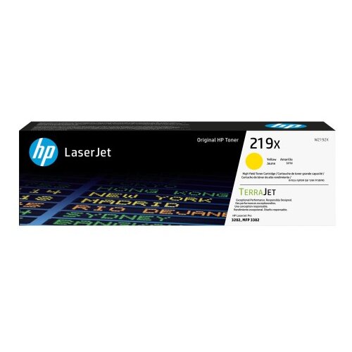 HP 219X rumena originalna tonerska kartu&scaron;a z visokim izkoristkom za LaserJet Cene