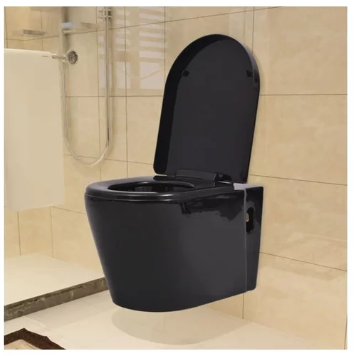  Viseča WC Školjka Keramična Črna