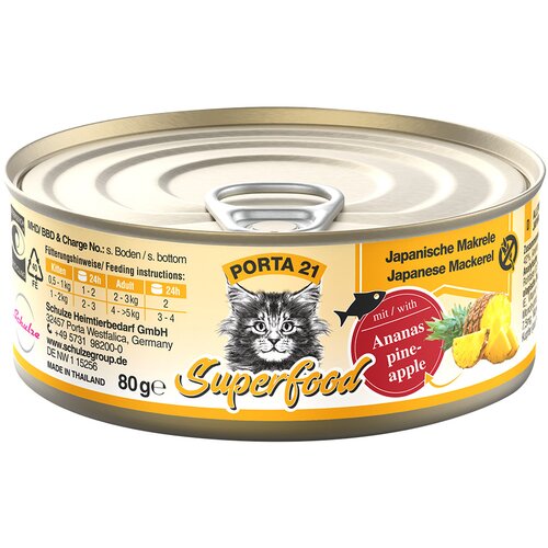 Porta 21 Superfood 6 x 80 g - Skuša z ananasom Cene