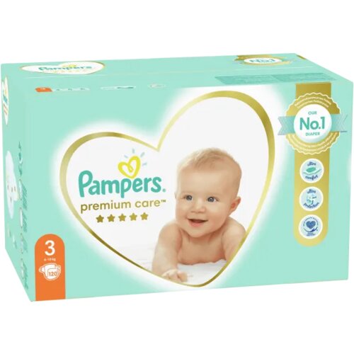 Pampers pelene premium care mega box 3 midi 6-10kg 120kom Cijene