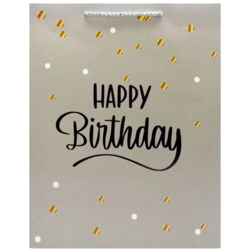 Kesa UKRASNA L 26x32x10 OP1703 HAPPY BIRTHDAY ZLATO WY Cene