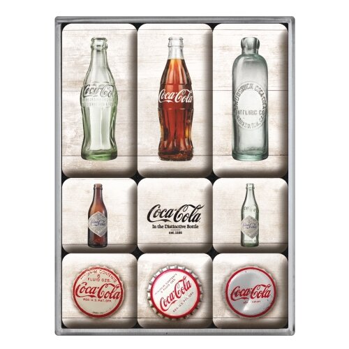 Nostalgic Art Set magneta Coca-Cola - Bottle Timeline 9/1 Cene