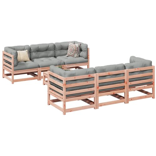 vidaXL 7-dijelni set vrtnih sofa s jastucima masivno drvo duglazije Cene