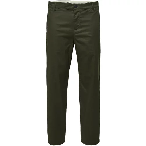 Selected Homme Chino hlače 'Salford' temno zelena