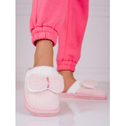 SHELOVET Women&amp;#039;s slippers with bow black Slike