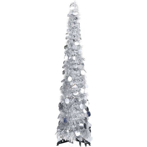 Prigodno umjetno božićno drvce srebrno 120 cm PET Slike