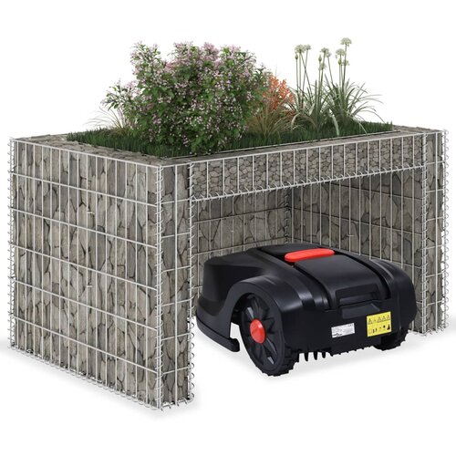 vidaXL Garaža za kosilicu s gredicom 110 x 80 x 60 cm čelična žica Cijene