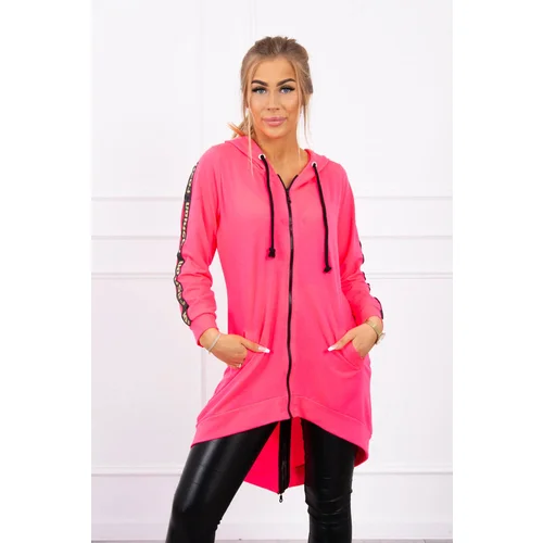 Kesi Sweatshirt with back zip pink neon